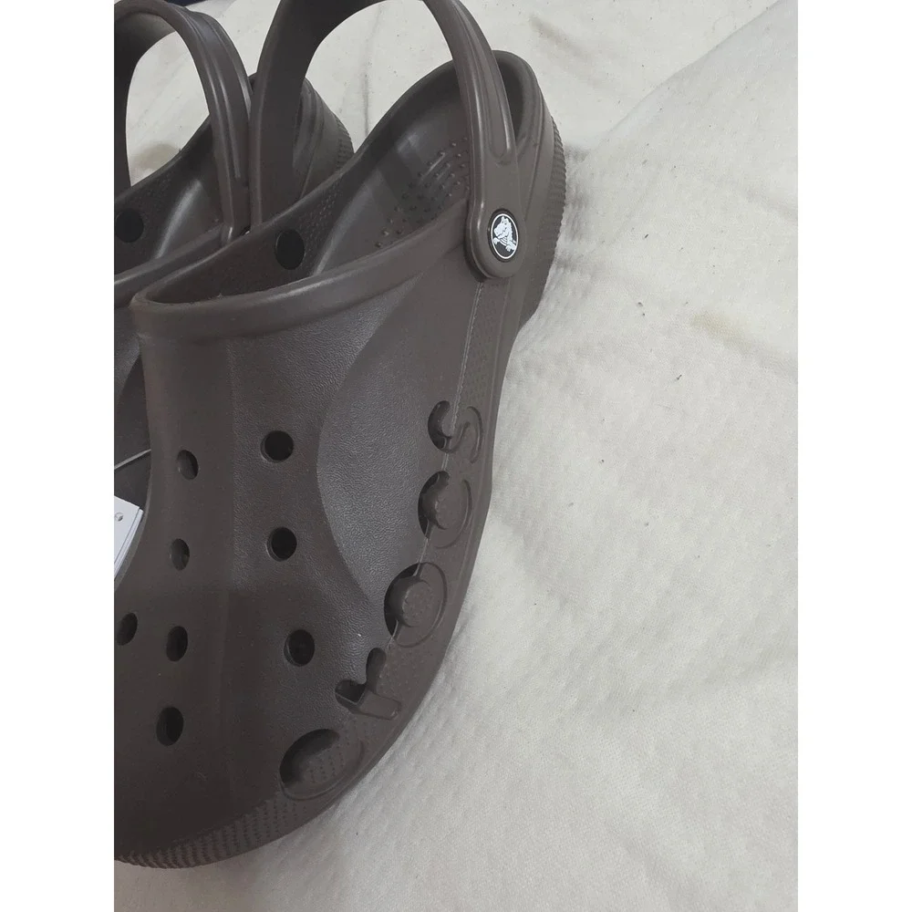 Crocs Baya Clogs Chocolate Brown Mens 12 Womens 14 Comfort Slip On 10126-206